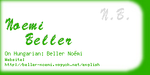 noemi beller business card